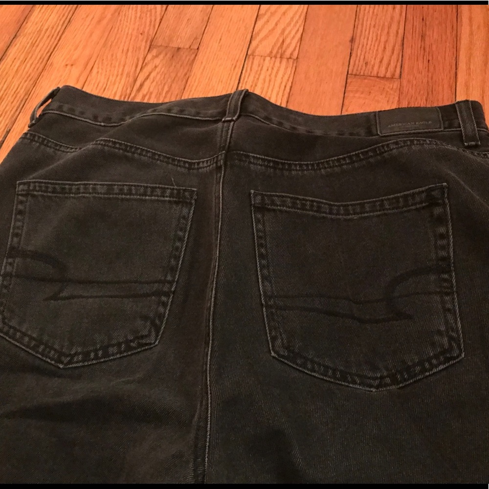 American Eagle High Waisted Black Mom Jeans